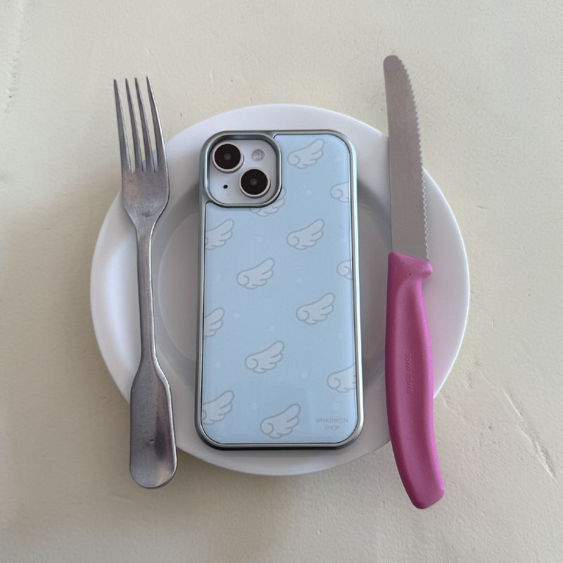 ANGEL WINGS SLIVER EPOXY CASE (BLUE)