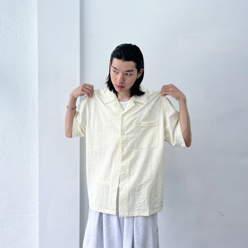 Boxy Embossed Layering Shirt
