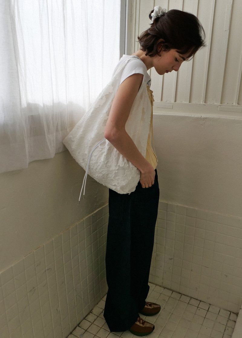 Jeanne Garden Shoulder Bag_White