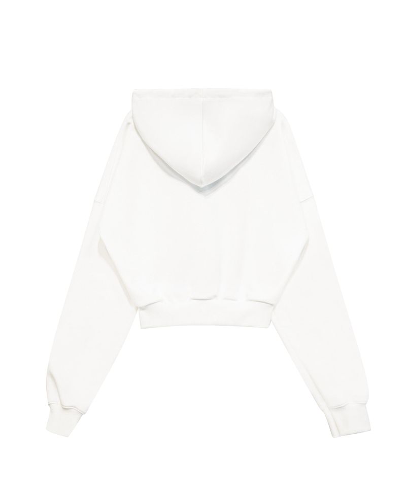 CONTRAST PATCH ZIP-UP IVORY