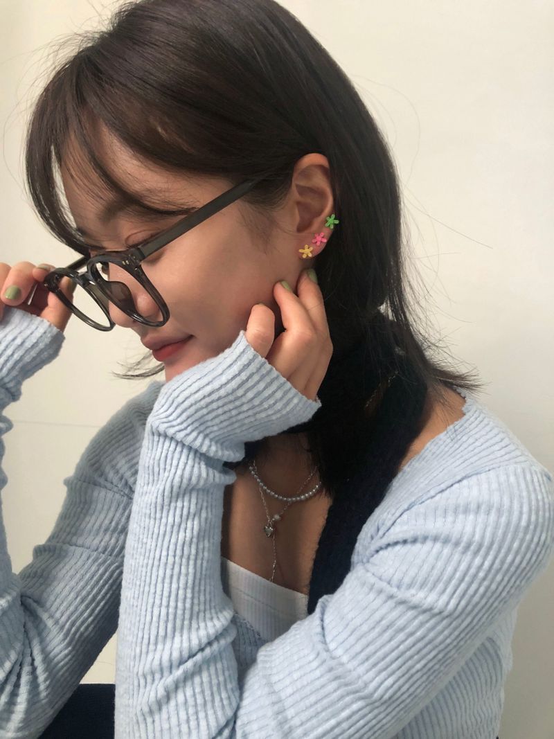 パステルドゥードゥルピアス（バター）-クラウド