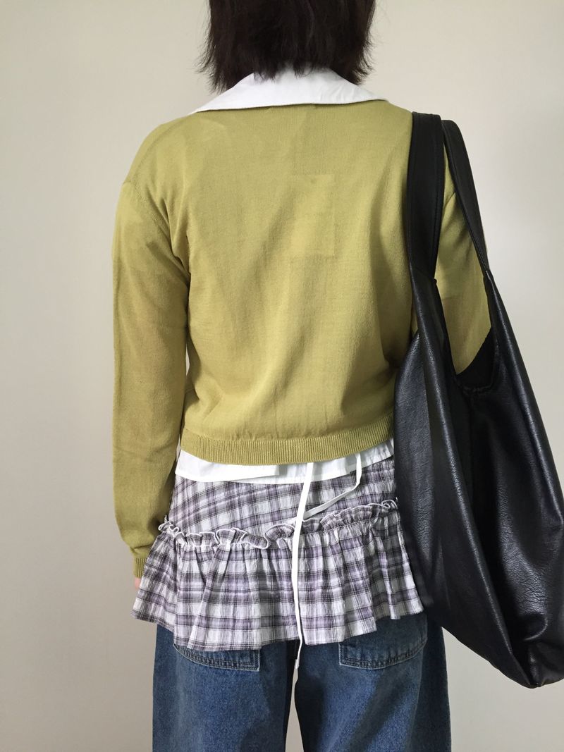 Plaid Layered Wrap Skirt (2color)