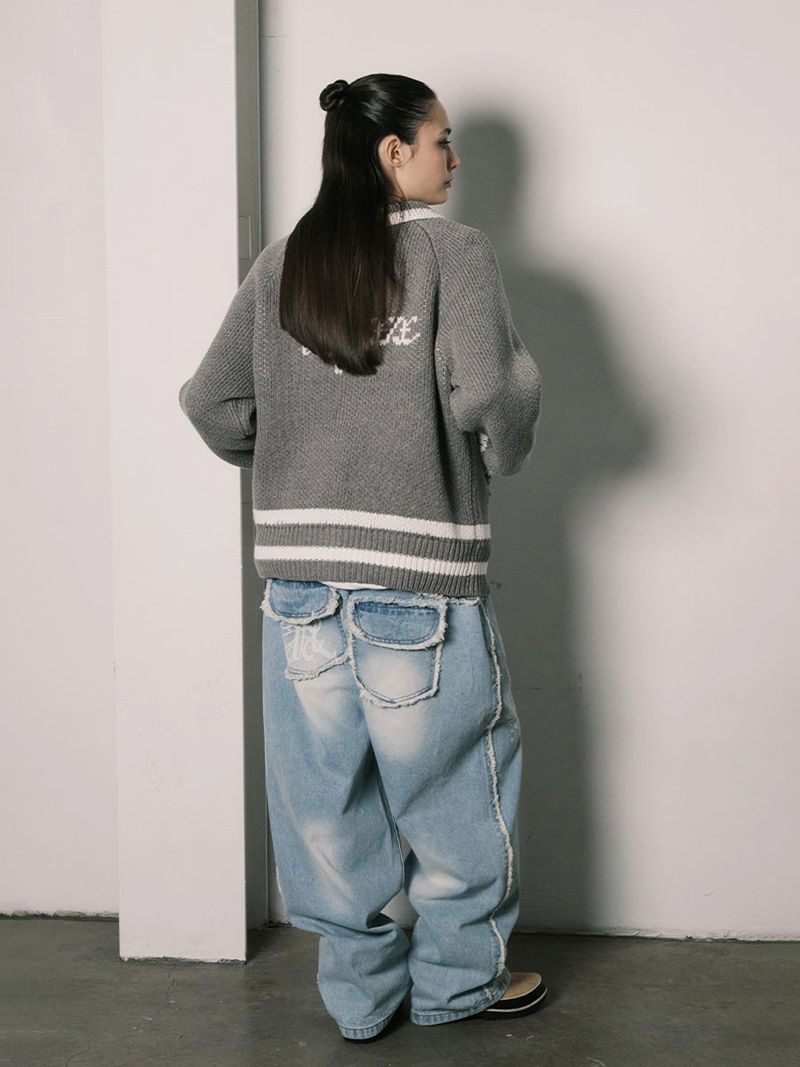 LATCH COWICHAN CARDIGAN (GREY)