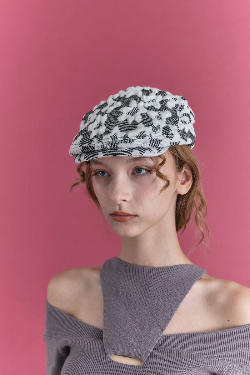 FLAT CAP IN IRIS BLACK