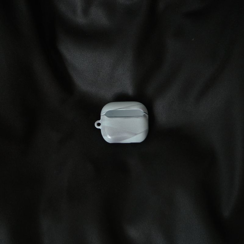 [MADE] silver bandage glossy airpod case
