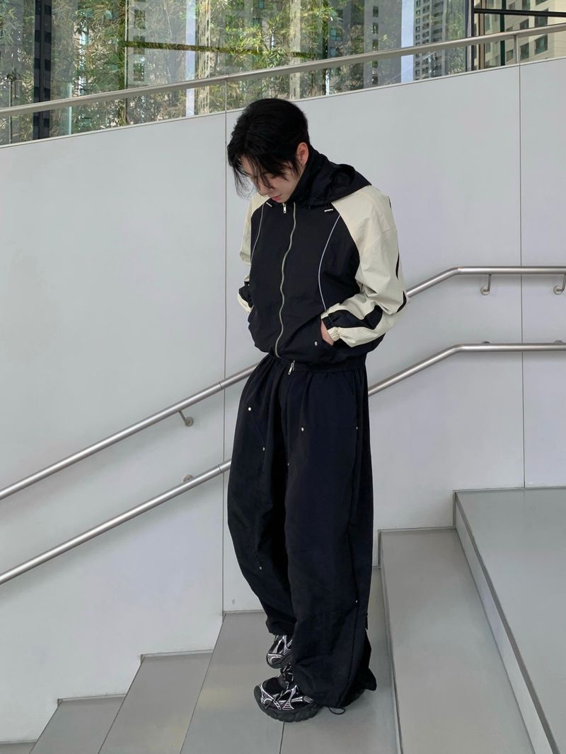 Cynical Curve Nylon Windbreaker 2C