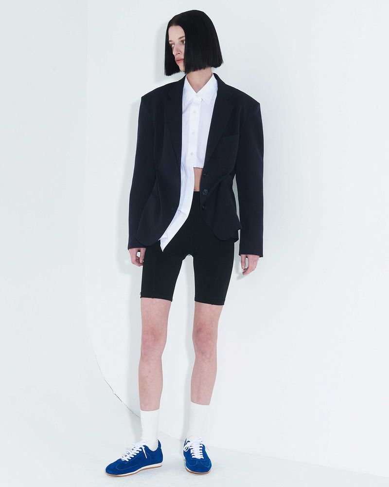 DOZI - Pinched Tailored Jacket _ Dark Navy