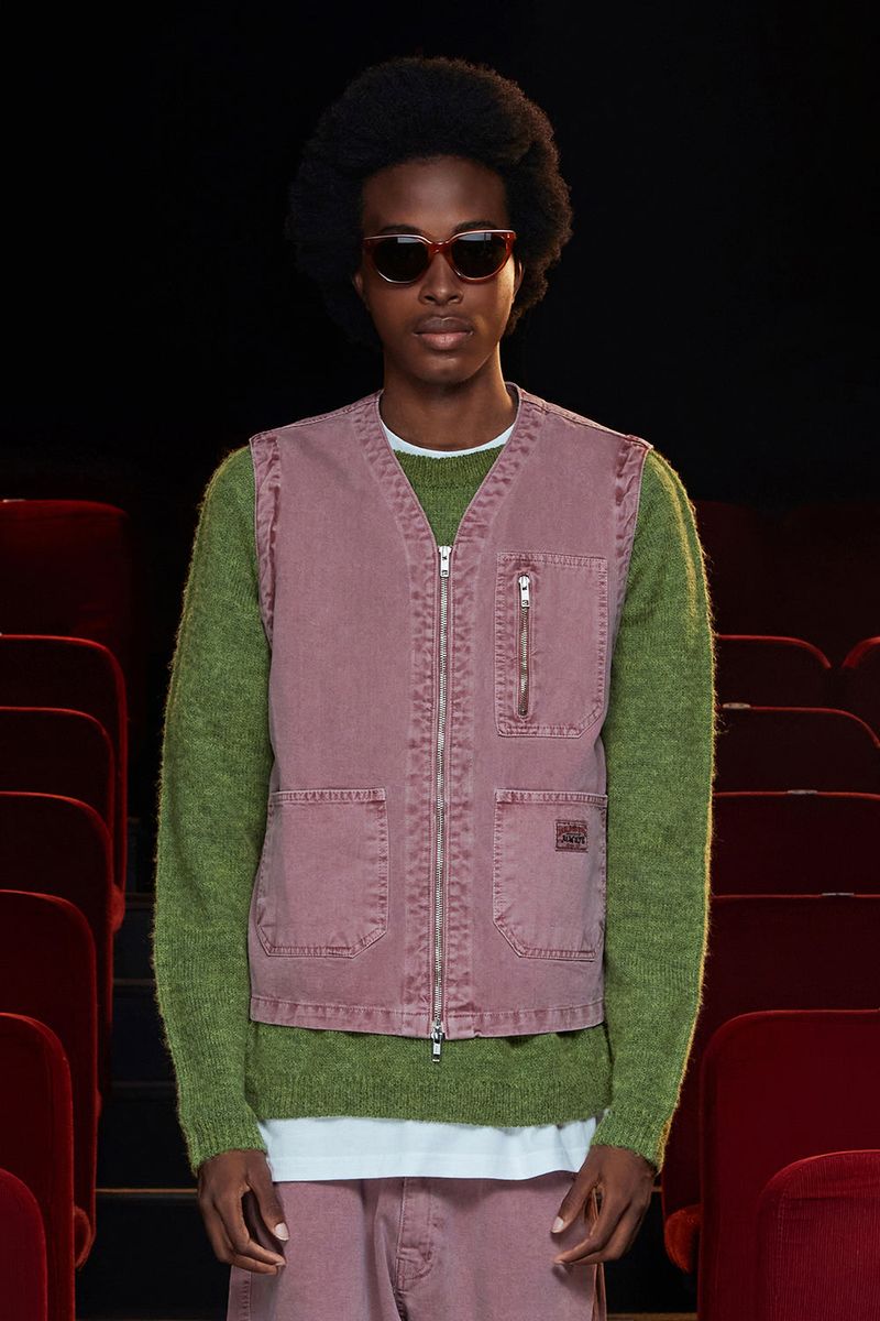 UNALLOYED（アナロイド）の「DYED ZIP CARGO VEST / DARK PINK（Tops）」
