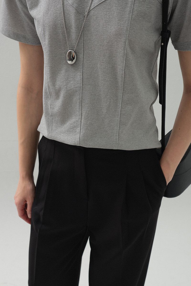 Bustier Line Top_Grey