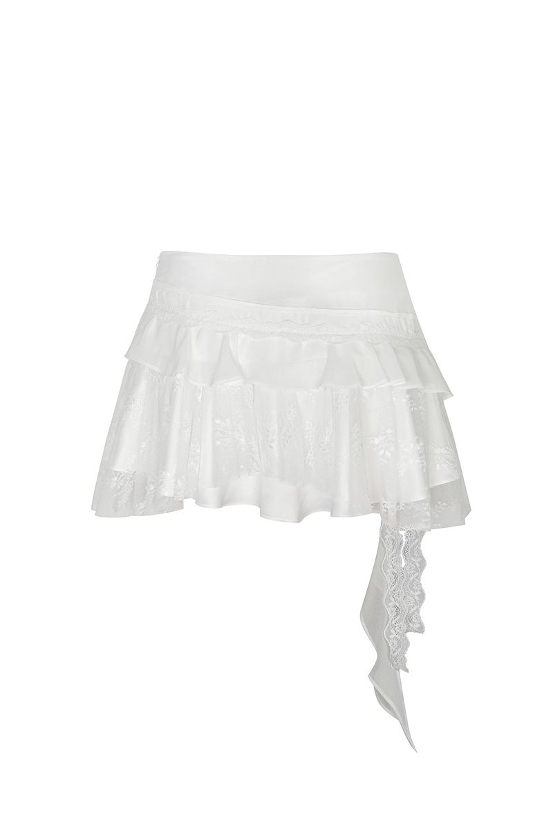 SWAN SKIRT white