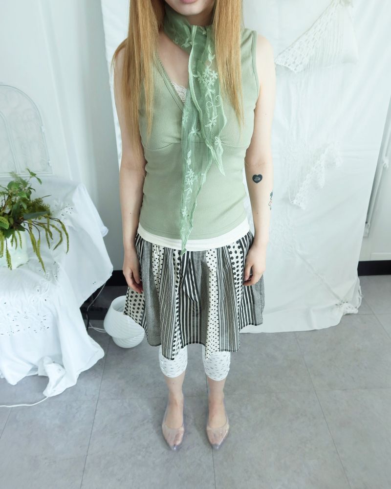 SAGE WRAP V-NECK CAMI