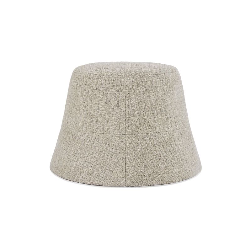 VA Stud Tweed Drop Bucket Hat / Beige