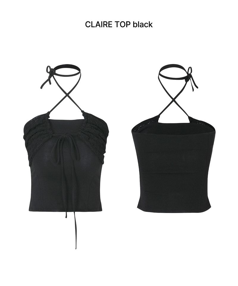 CLAIRE TOP black