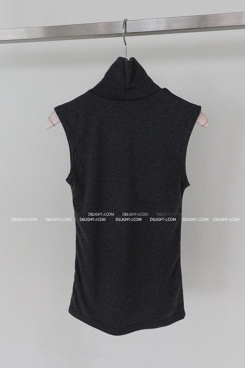 Thick Napping Turtleneck Turtleneck Sleeveless