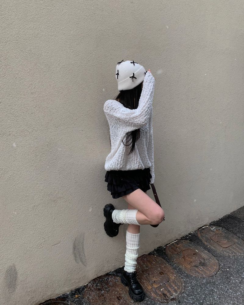 スリムロングレッグウォーマー