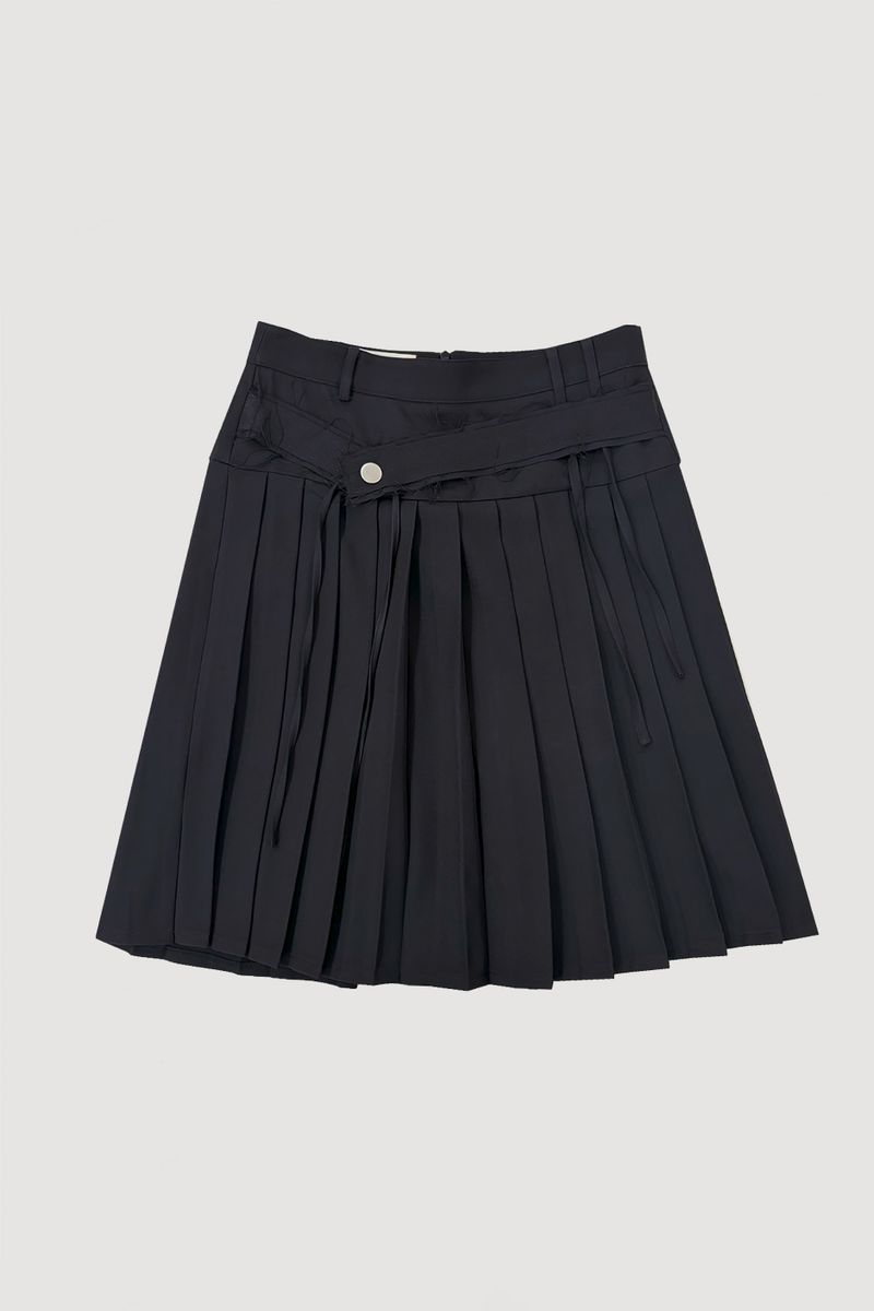 PLEATED MIDI SKIRT