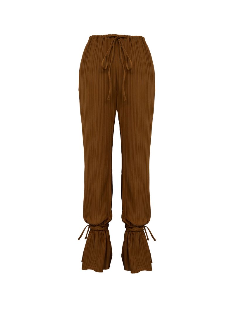 PLEATS ANKLE STRAP PANTS (2 COLOR)