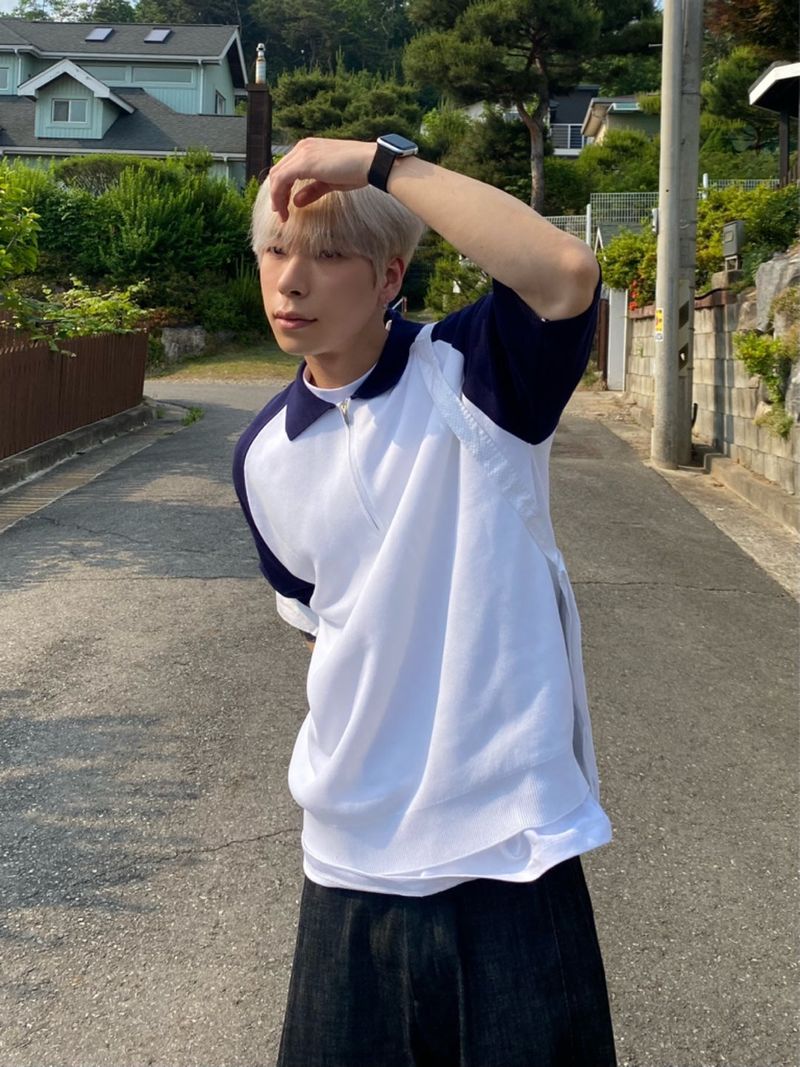 half knit zip up 3C
