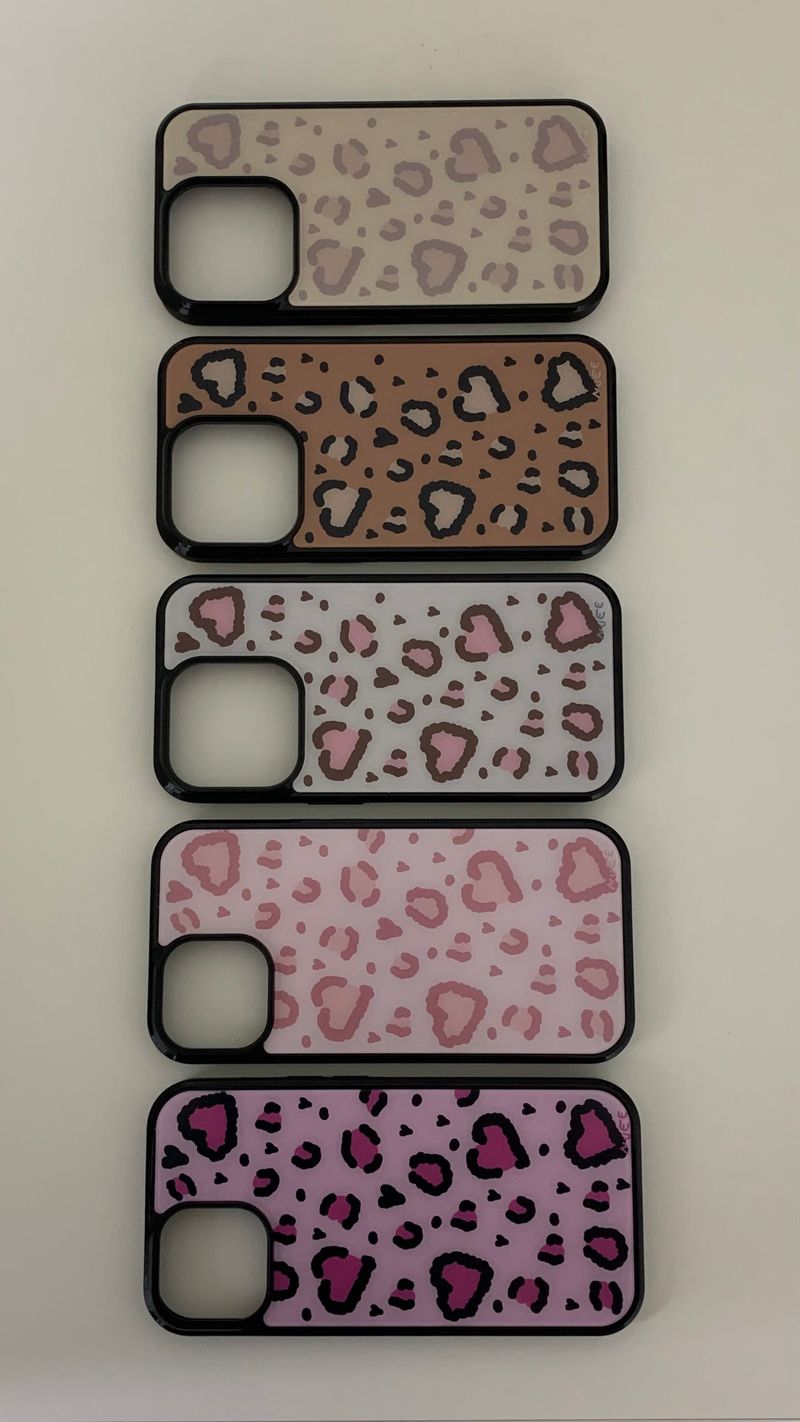 heart leopard (pink) case 