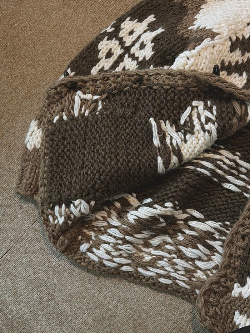 [Handmade] Nordic Toggle Knit Cardigan