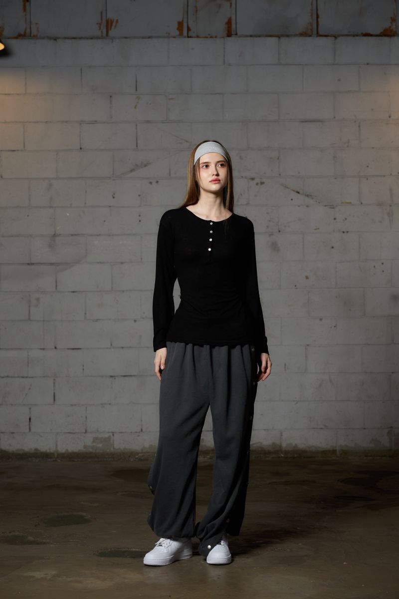 FAIRY WOOL LONG SLEEVE / BLACK