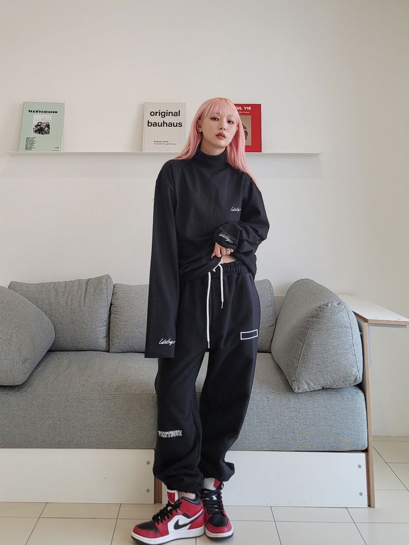 VENTIQUE Square embroidery jogger PT 5color