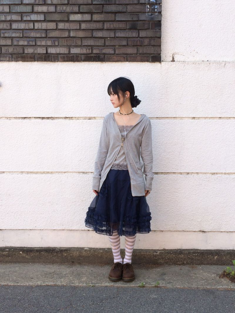 frilling Sheer skirt