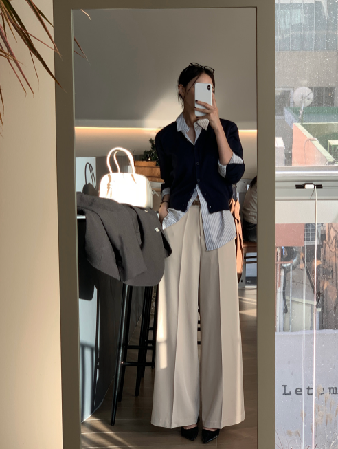 Lesen Tension Wide Slacks / 4 colors