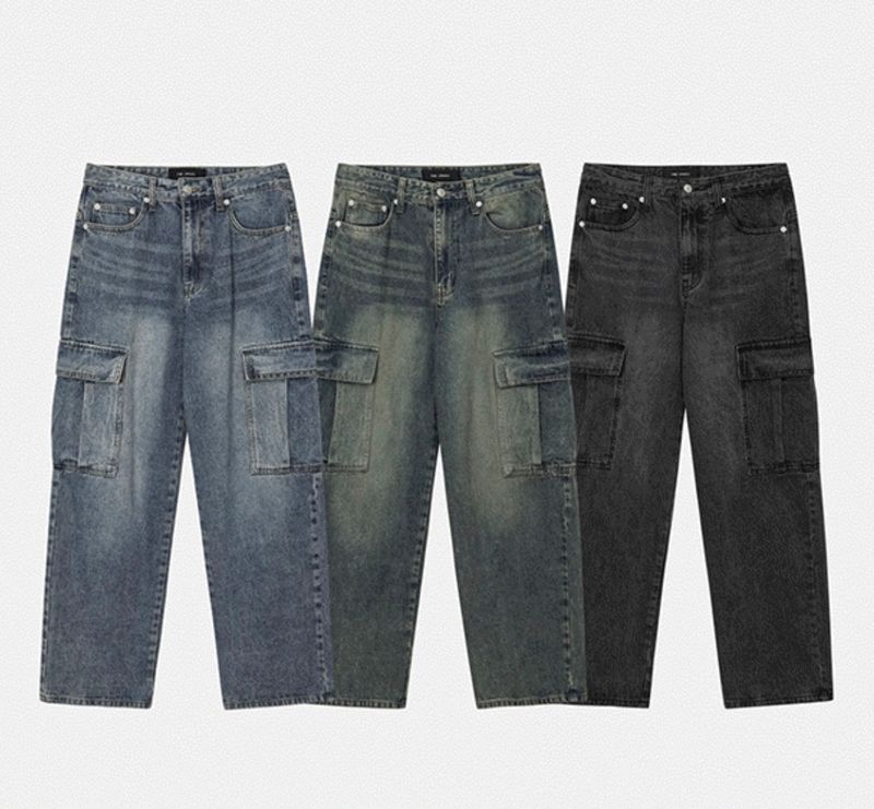 Plang Real Washing Cargo Denim