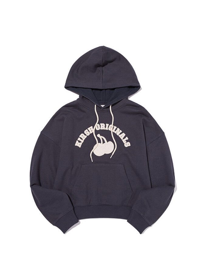 KIRSH（キルシー）の「アーチチェリー クロップフーディ【ネイビー】（Tops）」