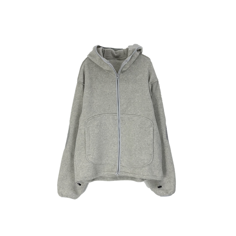 reverse elbow fleece zip-up