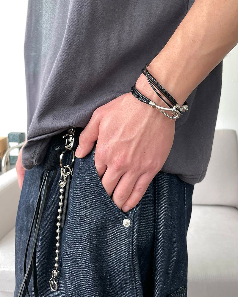 Cross Leather Bracelet