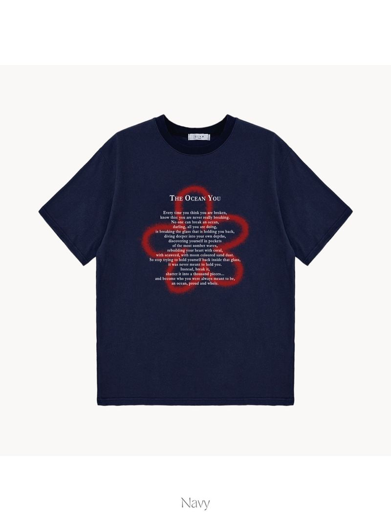 Clover lettering short sleeve T 4C
