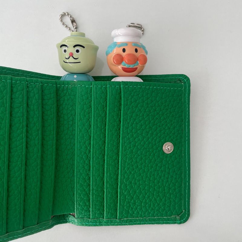 cow leather folded wallet (5color)