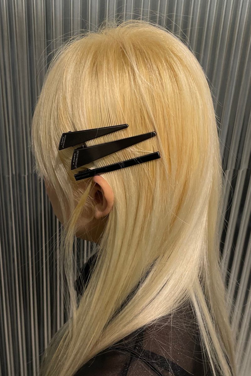 NO.364 [BLACK] HAIR PIN 3SET TRIANGLE