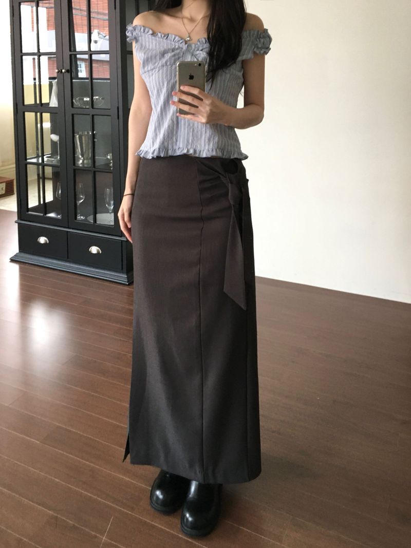 Flue Stripe Blouse (2 colors)