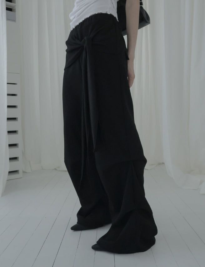 Warr Pintuck Wrap Bootcut Pants