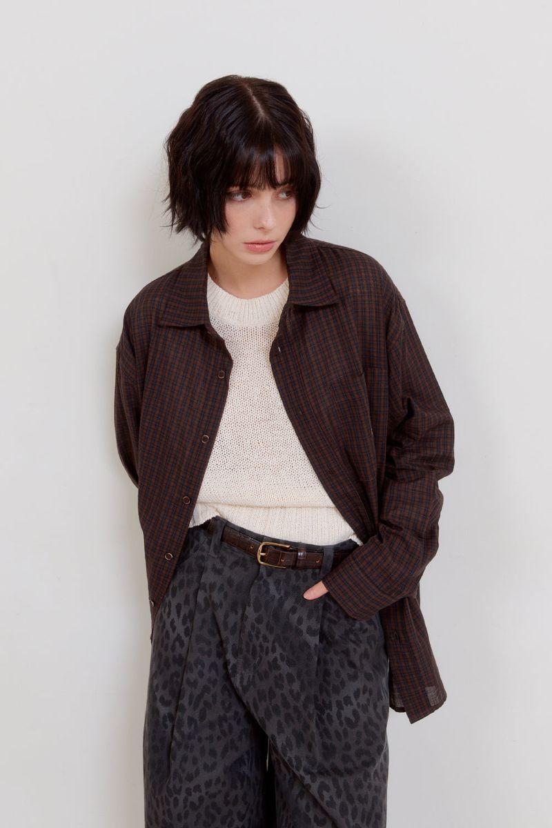 Alarm Glen Check Shirts - Brown