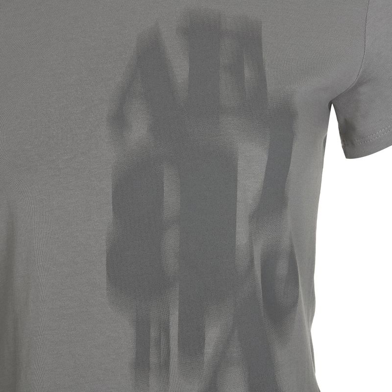 Slim Fit Short Sleeve Tee – Blurred Type [GRAY]