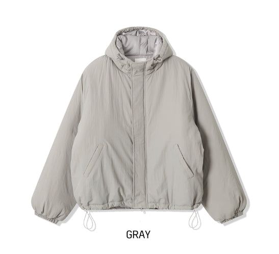 Milky Two Way String Hooded Padding