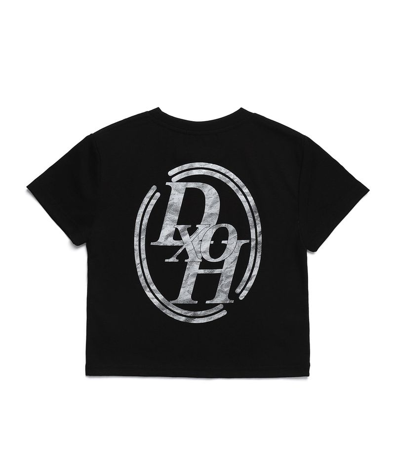 DOUBLE LINE STACK LOGO CROP T-SHIRTS