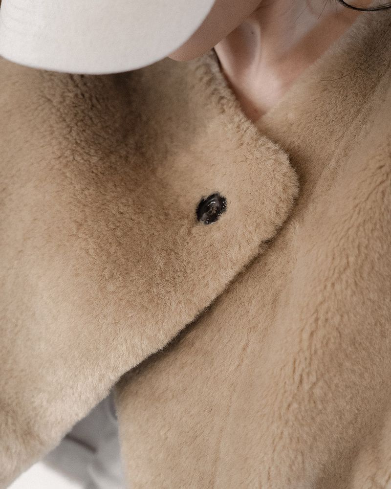 Nenin Fur Jacket & Muffler Set