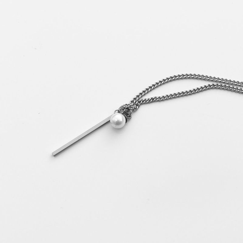 Unisex Necklace Stick Pendant_CLEF HI PEARL NEC