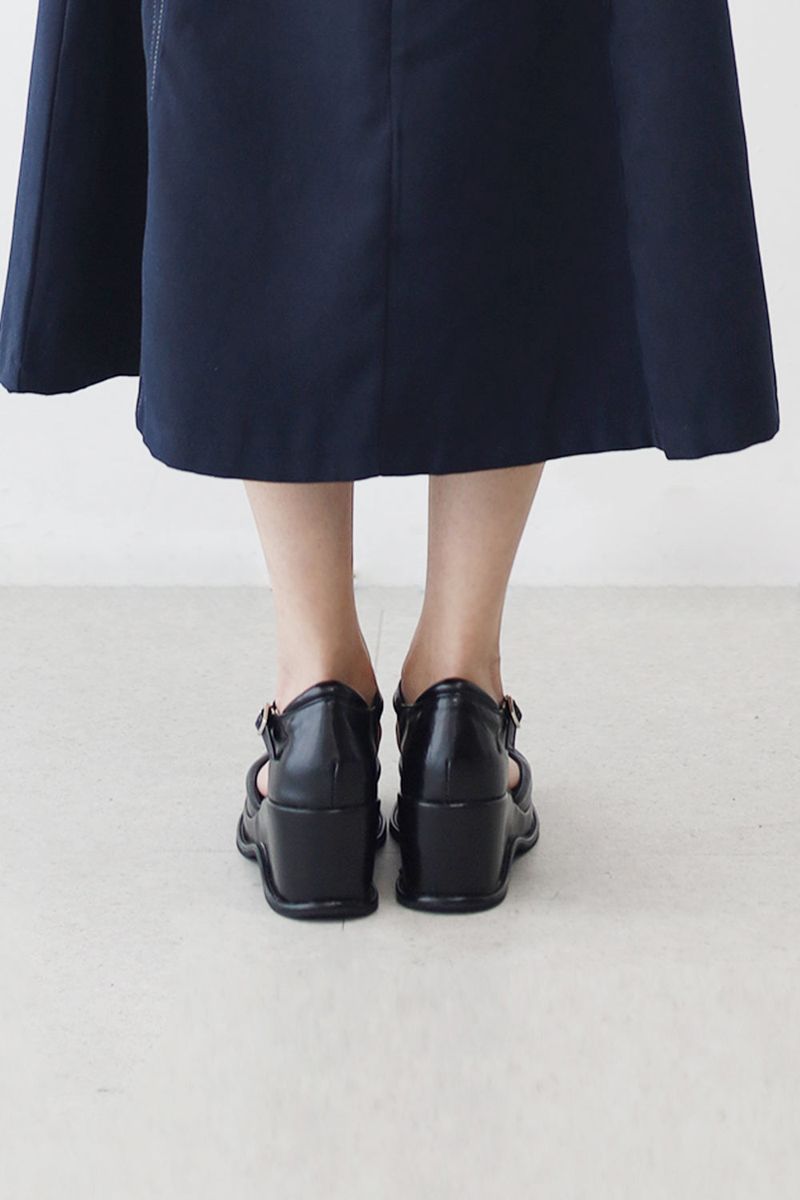 Belleen Flat Mary Jane Chunky Heel