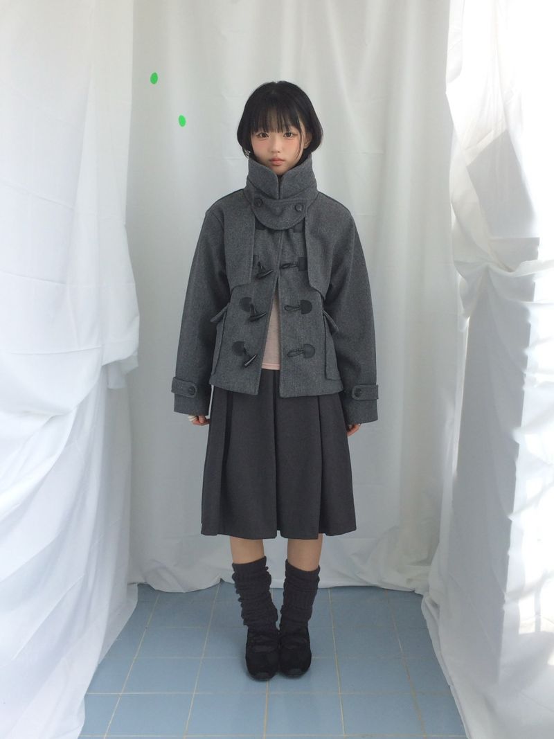 veloni basic bell pleats skirt