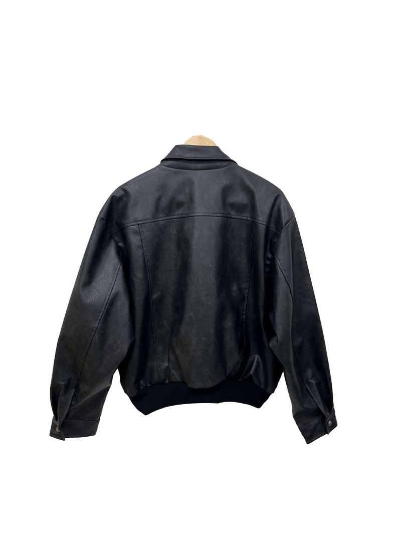 vintage leather jumper