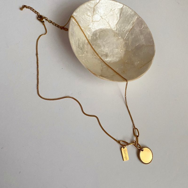 ssv Coin Daily Engraving Necklace