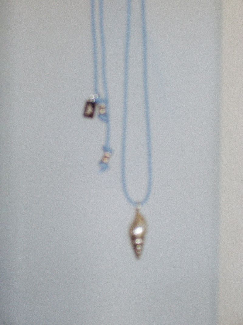 Silver sora necklace [blue]