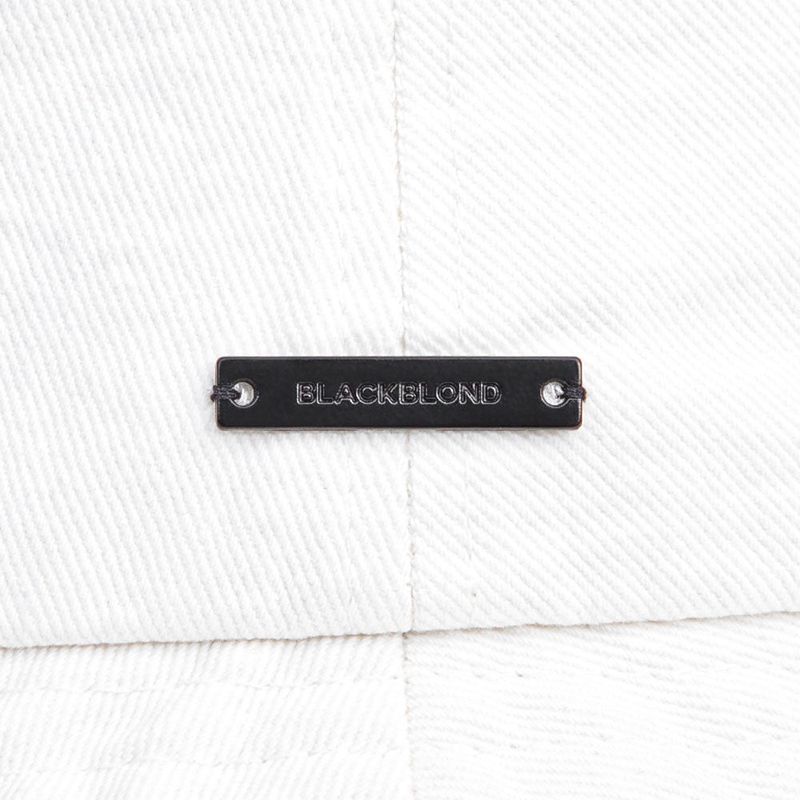 BBD Smile Logo Denim Bucket Hat (White)