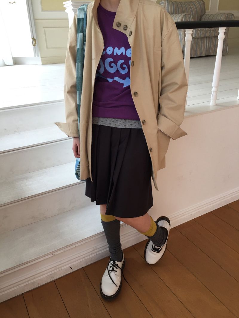 YWD PLEATS SKIRT + BELT (2color)